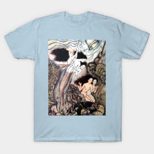 Full Fathom Five - The Tempest, Arthur Rackham T-Shirt